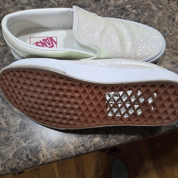 Vans Iridescent Slip-On Sneakers - White and Pink - Picture 2 of 3